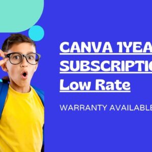 Canva Subscription low price with warranty available